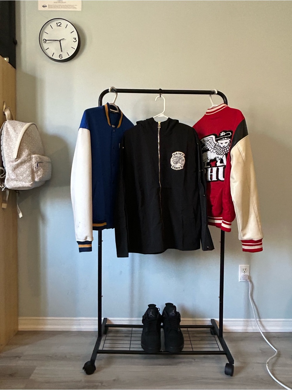Saint Vanity Black Nylon Jacket